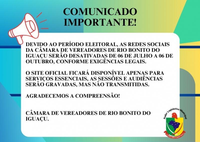 COMUNICADO IMPORTANTE!